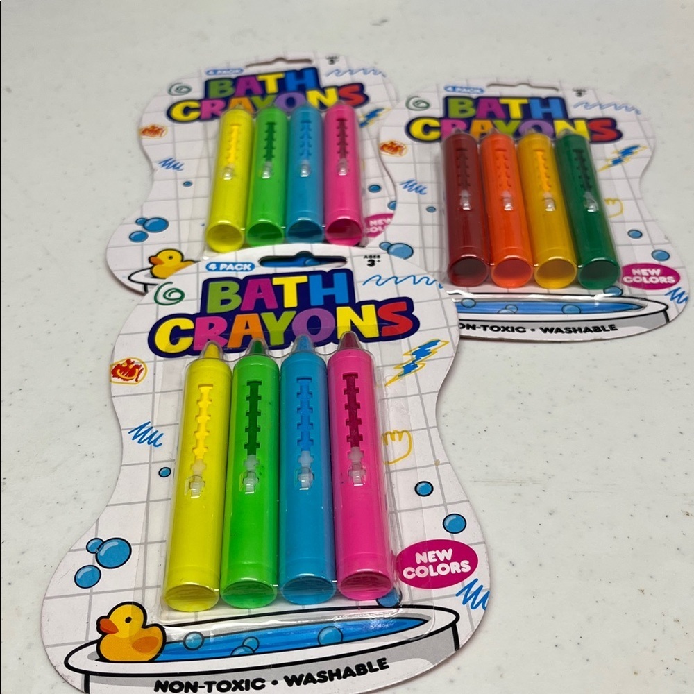 3 Kids Bath Crayons Set of 3